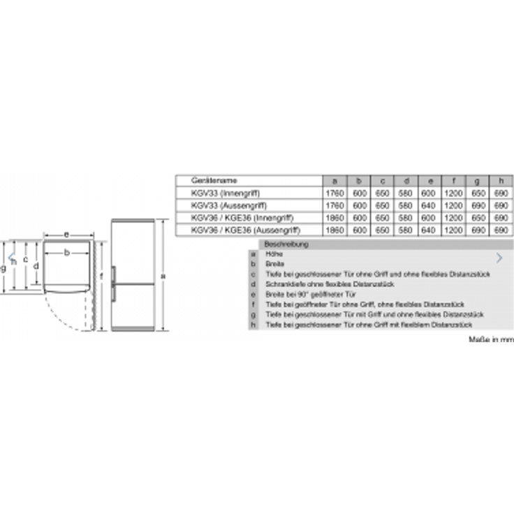 Siemens KG36VVLEA Kühl-Gefrierkombination, freistehend, silber, Schnellgefrieren, Breite 60 cm, Energieklasse E – Bild 3