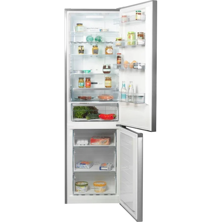 Gorenje NRK6202AXL4 Kühl-Gefrierkombination, freistehend, grau metallisch weiß, NoFrost, Schnellgefrieren, Breite 60 cm – Bild 2