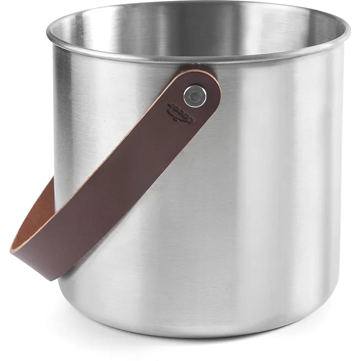 Lacor 65618 65618-Moon Flaschenkühler, Edelstahl, 18 cm, Edelstahl 18-10