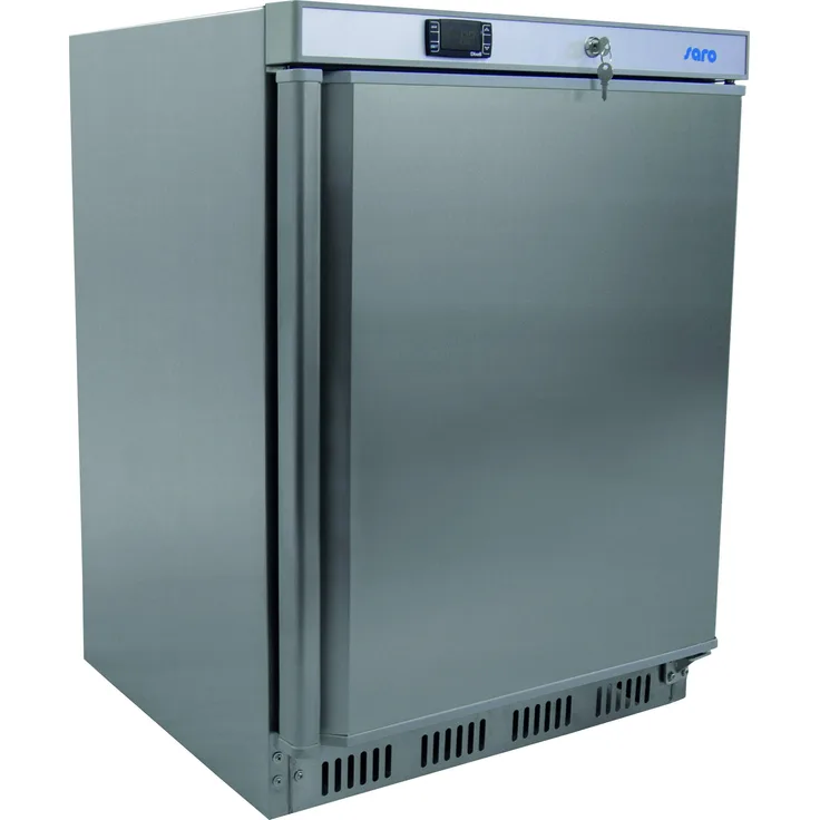 Saro HT 200 s-s Tiefkühlschrank Edelstahl-85 cm-511 kWh-Jahr-129 L Kühlteil-129 L Gefrierteil-Türanschlag wechselbar
