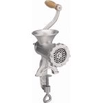 Westmark Fleischwolf mit Lochscheibe ( Ø 4,5 mm), Schraubzwinge für Tischmontage, Größe 10, Verzinnter Stahlguss, Silber, 97542260