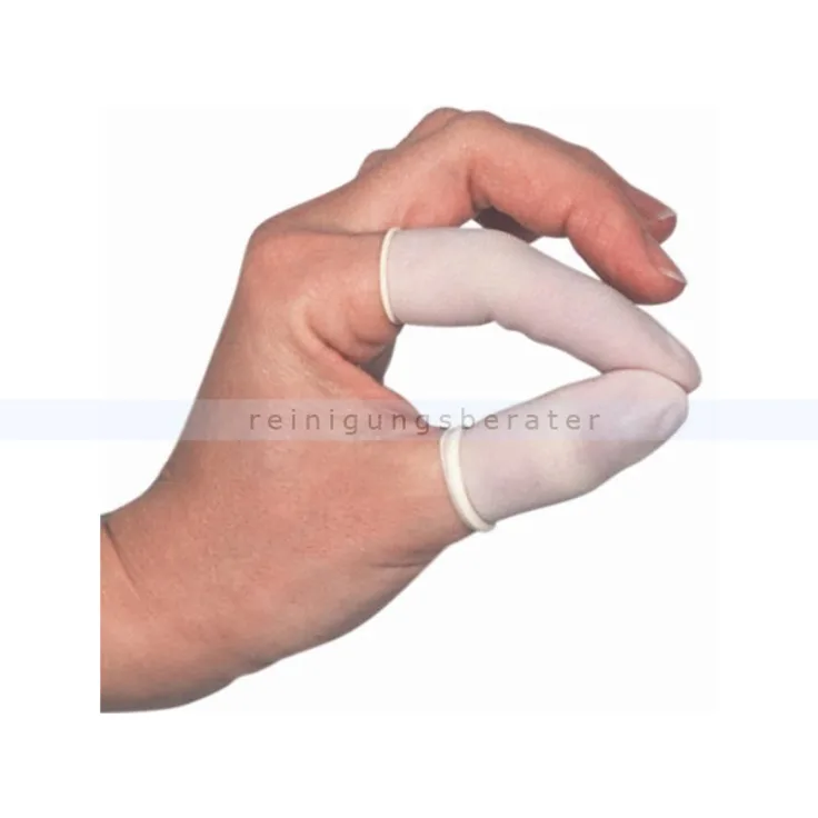Fingerlinge aus Latex Ampri Gr. L puderfrei, nicht steril, gerollt, 100 Stück-Beutel