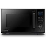 Toshiba MW2-AC25TFBK 4-in-1 Mikrowelle mit Heißluft und Grill und Kombi-Funktion, Standgerät, 900 Watt, 25 Liter Garraum, schwarz, Keramik-Emaille