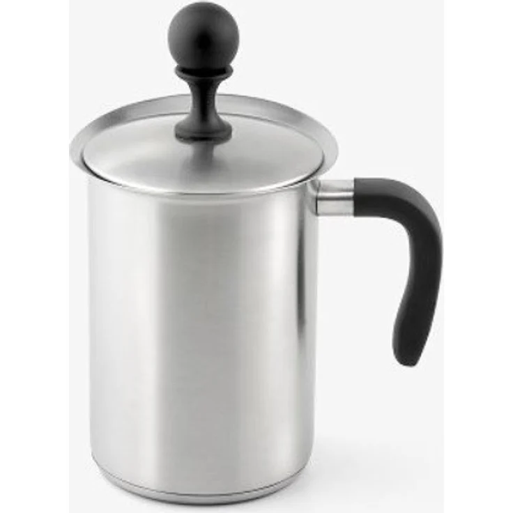 Weis 183007 Milchaufschäumer, 1000 ml, Edelstahl, silber, 9.5 x 9.5 x 16 cm – Bild 2