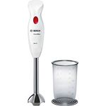 Bosch CleverMixx MSM24100 - Stabmixer - Abnehmbarer Standfuß aus Edelstahl - 4 Klingen - 400 Watt Leistung - Farbe: weiß