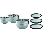 Rösle Schüssel-Set mit Frischhaltedeckel aus Glas glas