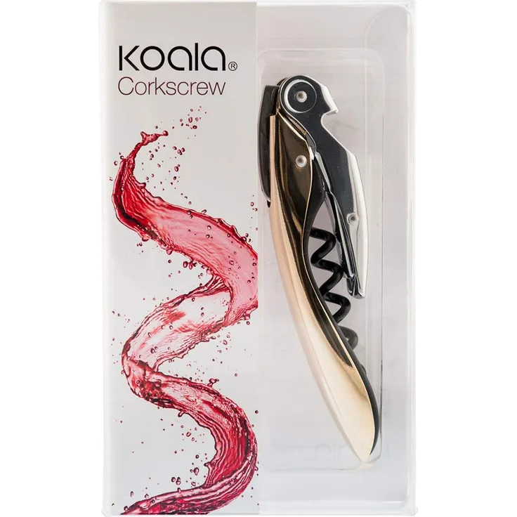 Koala HIGT Tech Korkenzieher Patented Corkscrew, Edelstahl und Teflon
