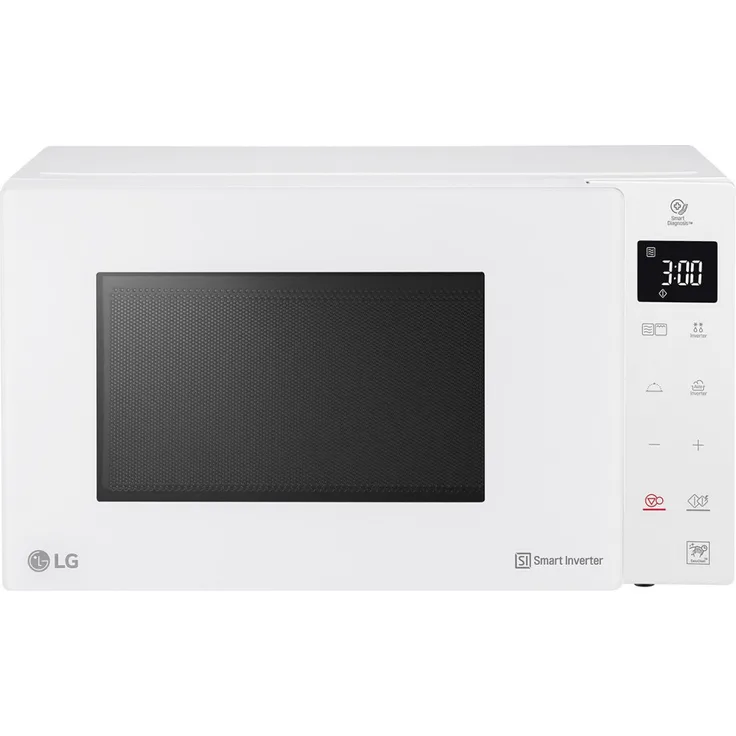 LG MH6336GIH Mikrowelle mit Grill, Standgerät, 23 Liter Garraum, Leistung 1150 Watt, weiß