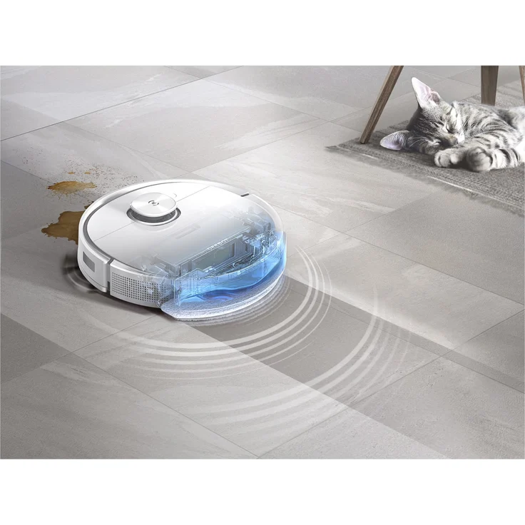Ecovacs Deebot T9+ Saugroboter mit Wischfunktion, 170 min Akkubetrieb, 3.000 Pa Saugleistung, mit Absaugstation und Lufterfrischer, weiß – Bild 8