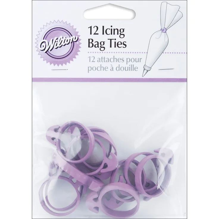 Wilton icing-Spritzbeutel-Verschlüsse, 12er-Pack, Gummi-Icing-Spritzbeutel-Verschlüsse