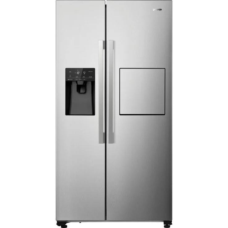Gorenje NRS 9182 VXB1 Side-by-Side-Kühlschrank, freistehend, edelstahl, NoFrost, Schnellkühlen, Wasserspender, Festwasseranschluss, Breite 91 cm – Bild 2