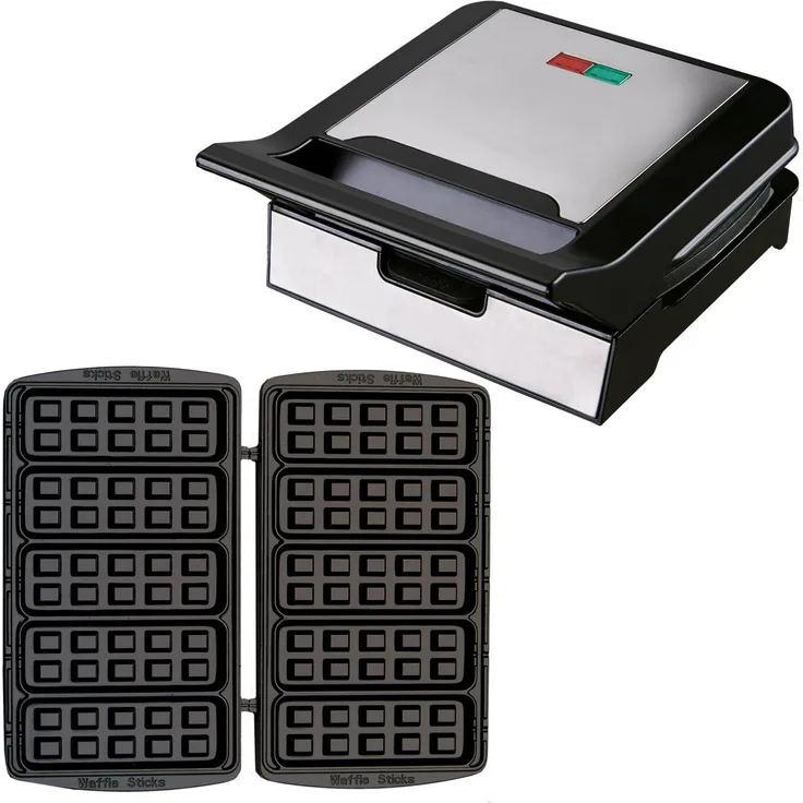 Waffeleisen Waffle Stick Maker Kombigerät mit wechselbaren Platten