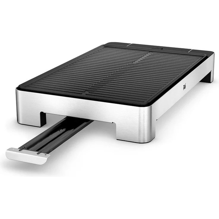 WMF Lono Tischgrill, gerippte Grillfläche, 2000 W, mit variabler Temperatureinstellung, 27 x 41 cm Grillfläche, edelstahl, schwarz – Bild 4