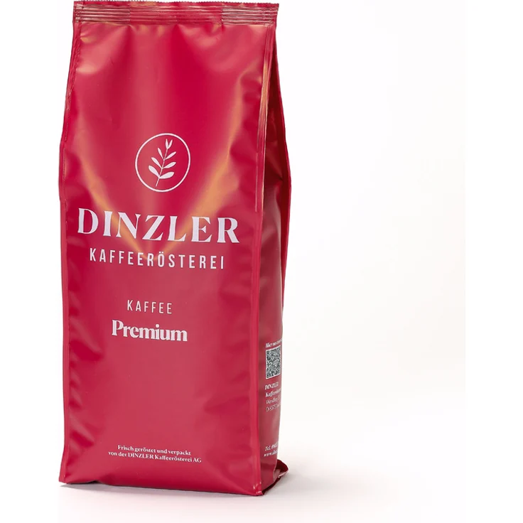 Dinzler Kaffeerösterei Kaffee Premium 1kg, ganze Bohnen – Bild 1