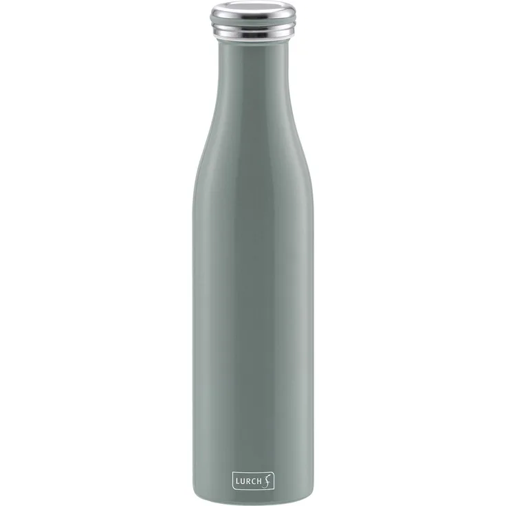 Lurch 240922 Thermoflasche Thermo-Flasche für heiße und kalte Getränke aus Doppelwandigem Edelstahl, 0,75l
