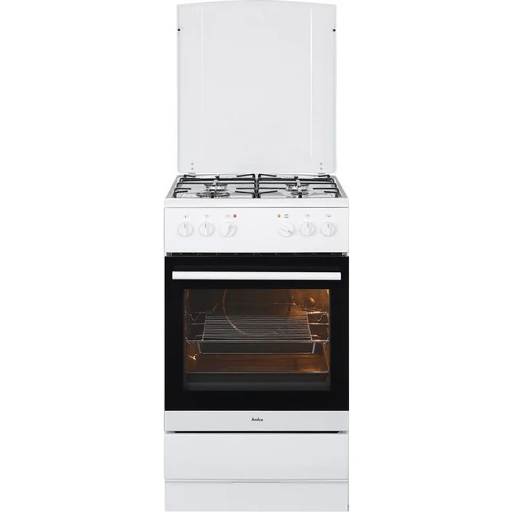 Amica SHEG 11557 W, Herd, A, Standgerät, Betriebsart Ofen elektrisch, Betriebsart Kochfeld Gas, Anzahl Kochfelder 4, Volumen 69 l, Breite 50 cm, Selbstreinigung nein, Ober-Unterhitze (konventionell) – Bild 6