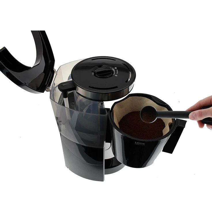 Melitta 1011-04, Filterkaffeemaschine mit Glaskanne, AromaSelector, Schwarz Kaffeemaschine LOOK IV SELECTION, Kunststoff, 1.2 liters – Bild 4