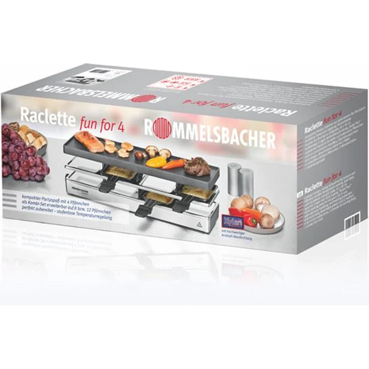 Rommelsbacher RC 800 795W 4 Pfännchen Thermostat – Bild 3