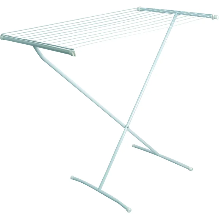 MSV Wäscheständer 81x55x83cm 10m aus Stahl in weiß, 83x81x55 cm