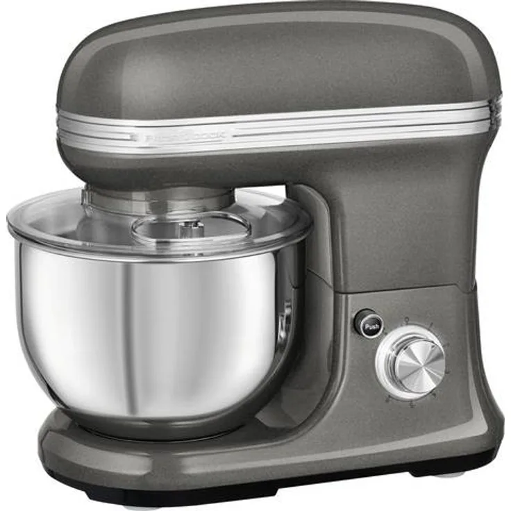 ProfiCook PC-KM 1197 Küchenmaschine, 1200W, 8 Geschwindigkeiten, 5L Schüssel, anthrazit