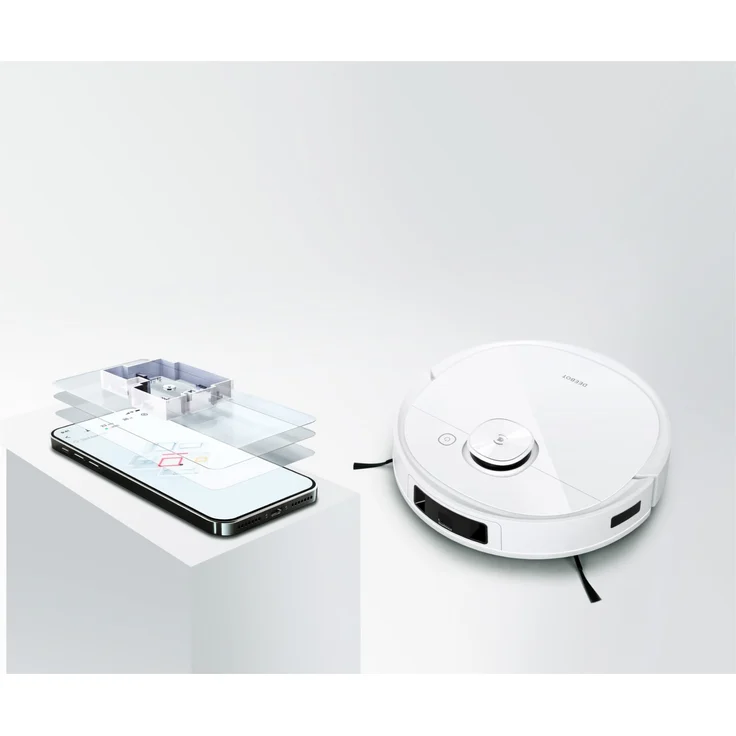 Ecovacs Deebot T9+ Saugroboter mit Wischfunktion, 170 min Akkubetrieb, 3.000 Pa Saugleistung, mit Absaugstation und Lufterfrischer, weiß – Bild 9