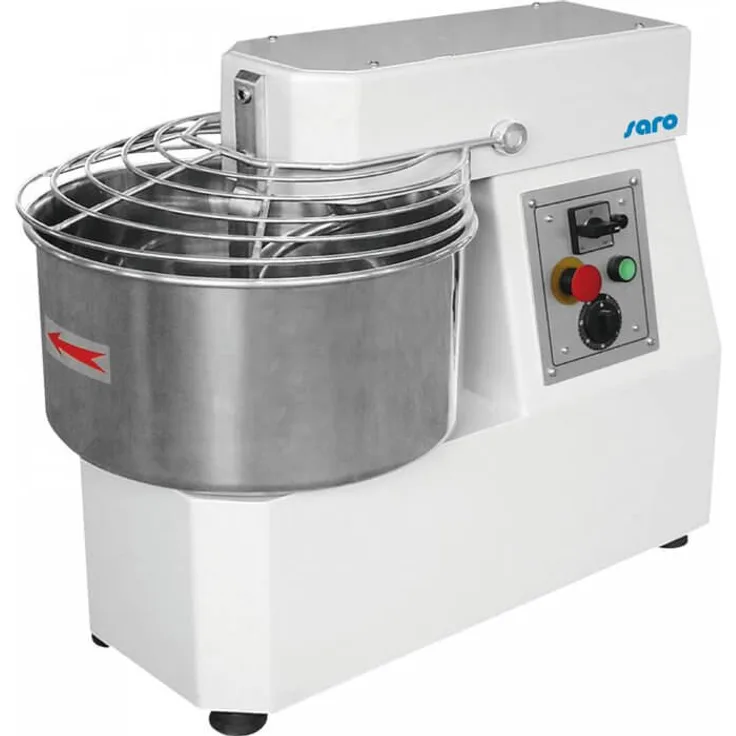 Saro Modell PK 50- Teigknetmaschine mit Spiralknethaken, 2 Geschwindigkeiten, Spiralknethaken aus Stahlguss
