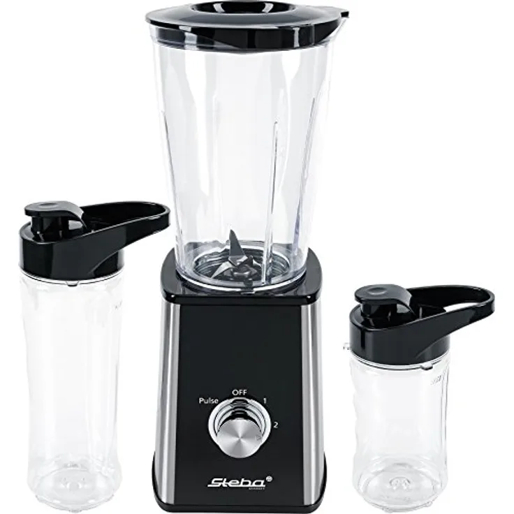 Steba SB 2 Smoothie-Maker, inklusiv 2 Tritan to-go-Flaschen, 2 Geschwindigkeiten