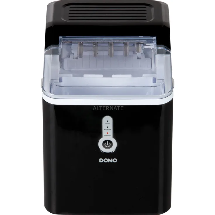 Domo Eiswürfelmaschine DO9220IB Eiswürfelbereiter, Wassertank 1,5L, schwarz-weiß