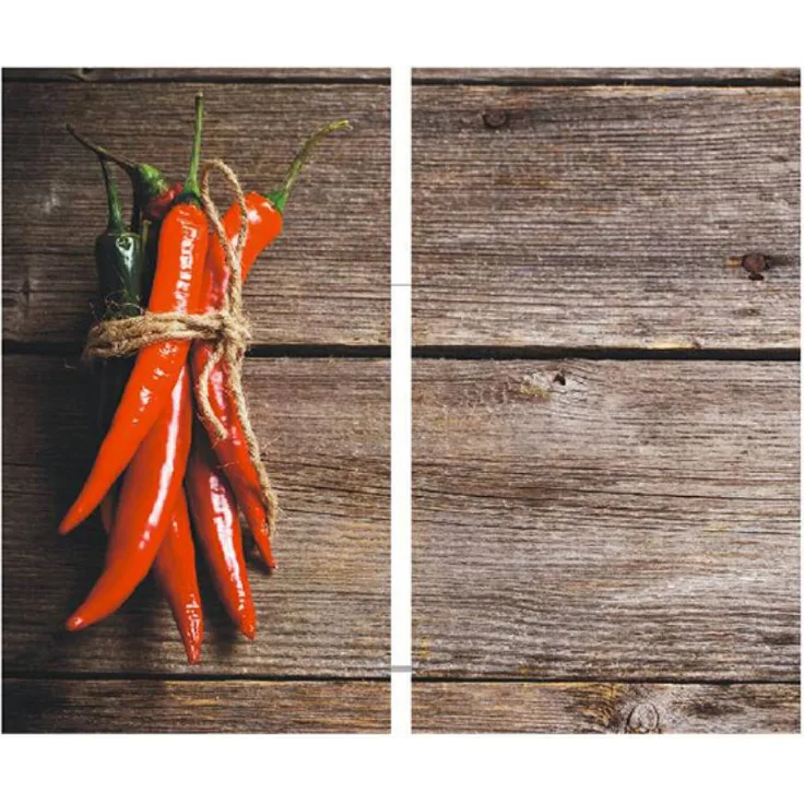 HI 28013 Herdabdeckplatten 2tlg Motiv Chili