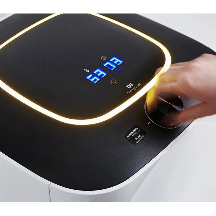 L'Equip CI IR D5 Infrarot Dörrgerät mit 5 Edelstahl-Einschüben, 500W, weiß – Bild 8