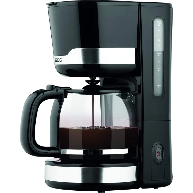 ECG KP 2115 Black Kaffeemaschine, Kunststoff, 1.5 liters