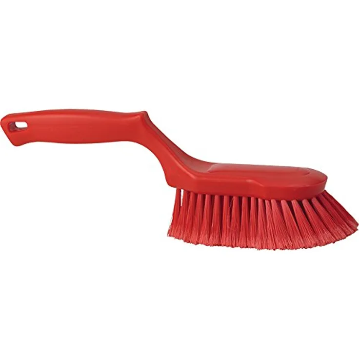Ergonomische handborstel polyester vezels, zacht, gespleten 330 x 105 x 110 mm
