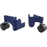 Leifheit Zubehör-Set Pegasus, zwei gummierte Rollen für Mobilität in alle Richtungen, schieben statt tragen, hohe Standsicherheit, 360° Rollen für Leifheit Standtrockner, Wäscheständer, Wäschetrockner