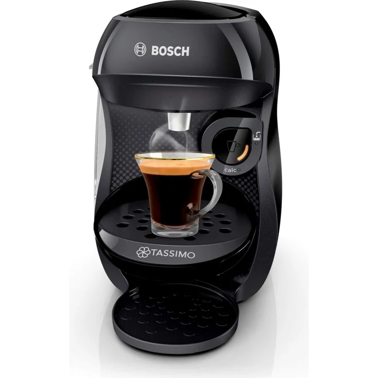 Bosch TAS1002 Tassimo Happy Kapselmaschine, über 70 Getränke, vollautomatisch, geeignet für alle Tassen, kompakte Größe, 1400 W, schwarz – Bild 3