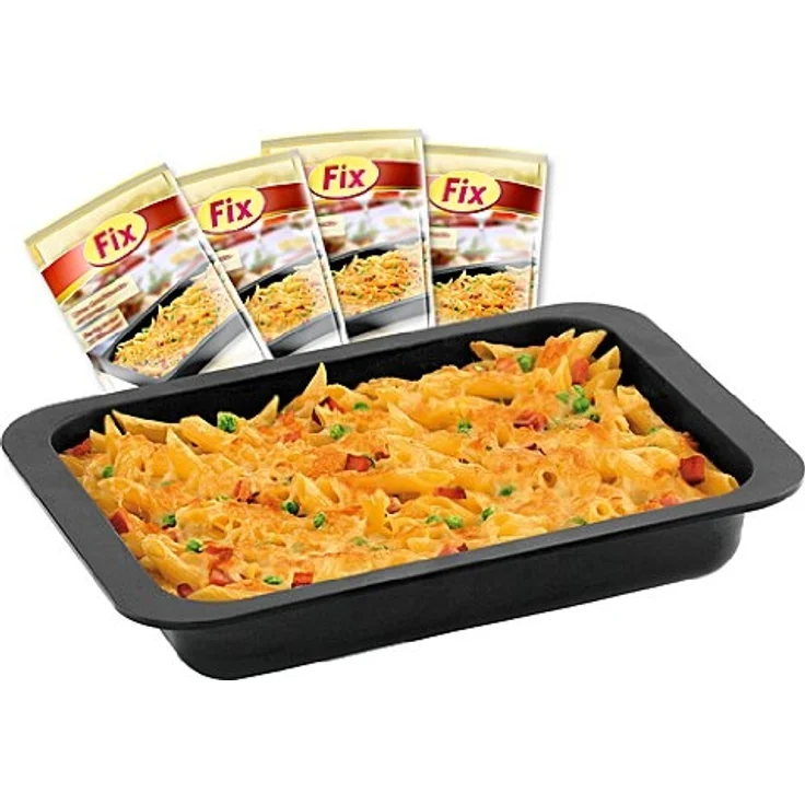 Zenker Ofenbackform (40 x 6 x 29 cm) SPECIAL COOKING, rechteckige Ofenform mit Antihaftbebeschichtung, Backform mit extra hohem Rand (Farbe: Schwarz), Menge: 1 Stück – Bild 3