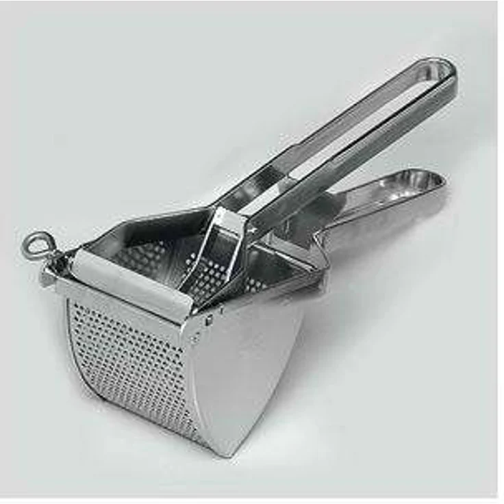 GEFU 13300 Kartoffelpresse DAS ORIGINAL - Kartoffelstampfer mit Rundlochung für feines Püree - Edelstahl, spülmaschinengeeignet – Bild 1