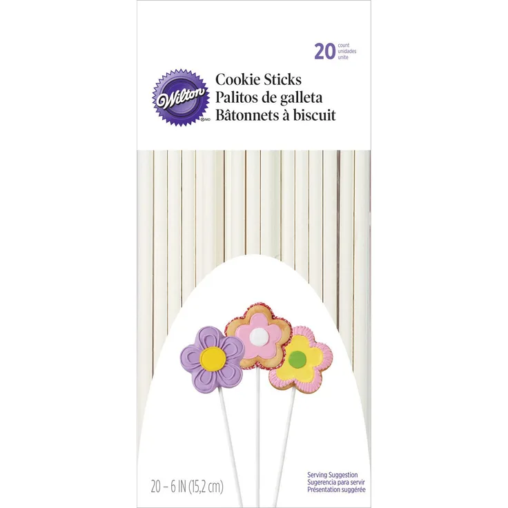 """6"""" Cookie Sticks 20 Pkg W9319"""