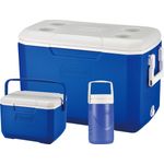 Coleman Combo Passive Kühlbox, 3 leistungsstarke Thermoboxen mit Fassungsvermögen 46 L, 4,7 L und 2 L