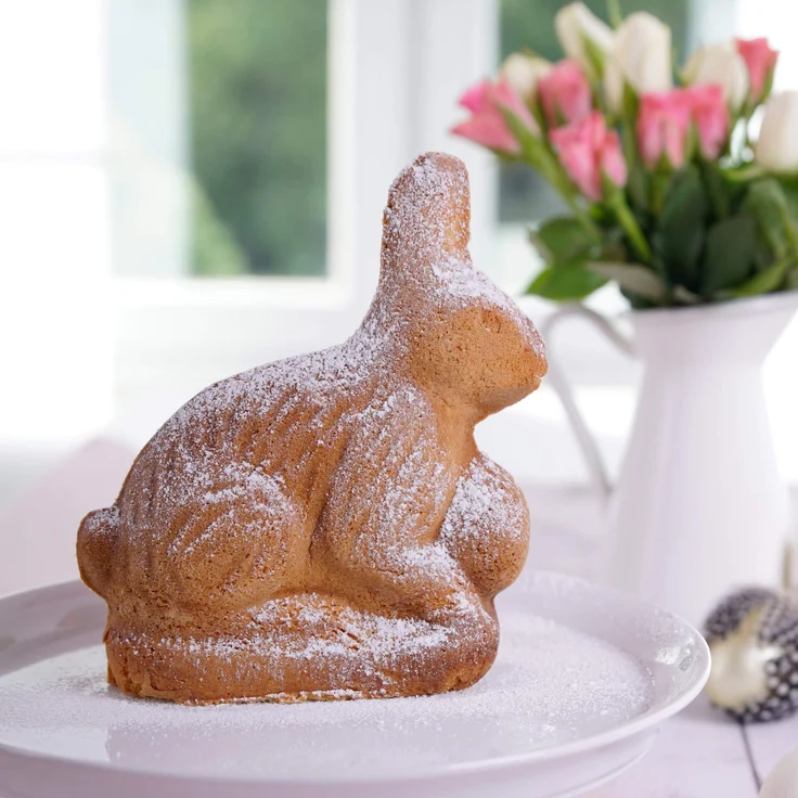 Dr. Oetker 1870 Backform Hase Goldene Ostern, 500ml, Stahlblech mit Antihaftbeschichtung Osterbackform – Bild 3