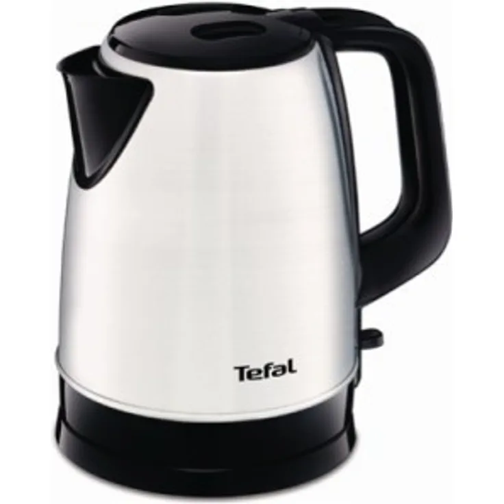 Tefal KI150D Wasserkocher (1,7 Liter, 2400 Watt, kabellos) edelstahl-schwarz