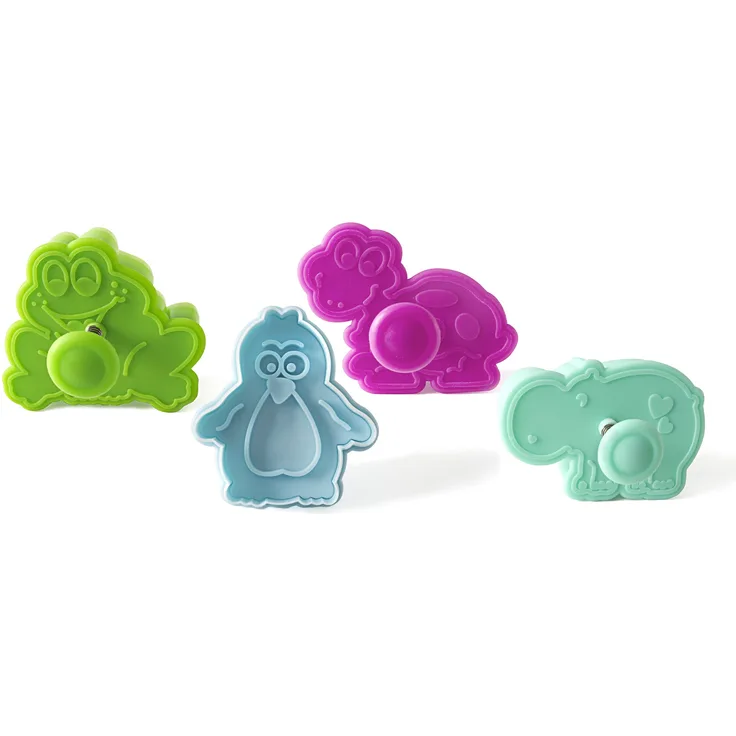 Silikomart 70.120.99.0069 ACC101 MINI COOKIE CUTTER FUNNY ANIMALS - BABY CUTTER 47X45 H 18 MM