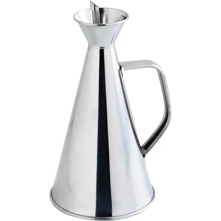Quid 7694002 – Ölspender auslaufsicher INOX 50 cl Renova, transparent, 11 x 11 x 25 cm