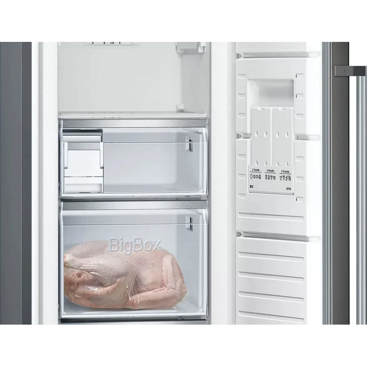 Siemens GS36NAXEP Gefrierschrank, freistehend, schwarz, NoFrost, LED, Breite 60 cm, Energieklasse E – Bild 3