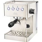 Solis Barista Gran Gusto Espressomaschine, Programmierbare Tassengröße, Dampf- und Heißwasserfunktion, 58 mm Profi-Siebhalter, 15 bar, 1,7 l Wassertank, Edelstahl, (Typ 1014)
