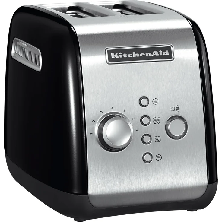 KitchenAid 5KMT221EOB Doppelschlitztoaster, 1100W, 7 Bräunungsstufen, schwarz  – Bild 1
