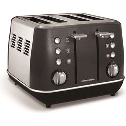 Image for Morphy Richards Evoke 4 Slice Toaster 240105 Black Four Slice Toaster Black Toaster