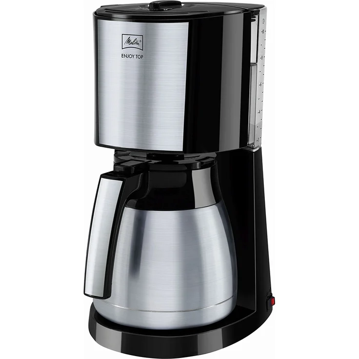 Melitta 1017-08 Enjoy Toptherm Filter-Kaffeemaschine, Edelstahl, schwarz – Bild 1