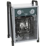 Einhell Elektro-Heizer EH 3000 (230 V, 3.000 W max., spez. Heizelemente, 2 Heizstufen, Axiallüfter, stufenloser Thermostatregler, Spritzwasserschutz), Heizlüfter