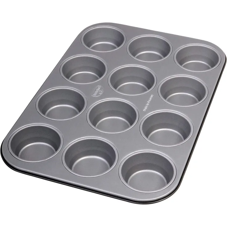 Dr. Oetker Muffinform 12er, Backblech antihaft für Muffins, Muffin Backform mit Wärmeleitung (Kuchenform ca.: Ø 5,5 cm), Menge: 1 Stück