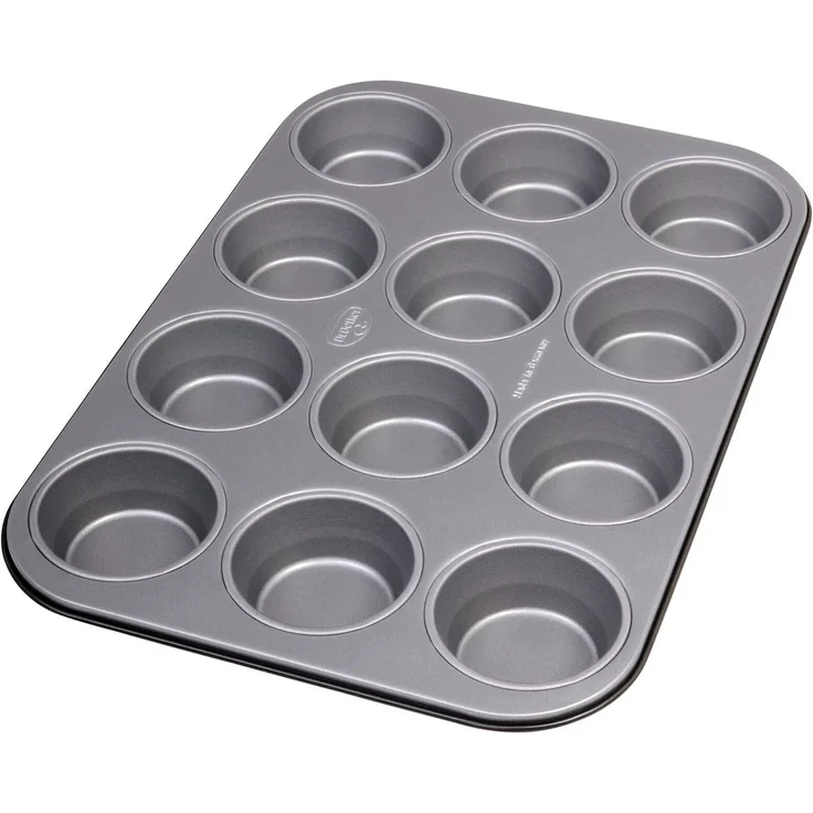 Dr. Oetker Muffinform 12er, Backblech antihaft für Muffins, Muffin Backform mit Wärmeleitung (Kuchenform ca.: Ø 5,5 cm), Menge: 1 Stück – Bild 1